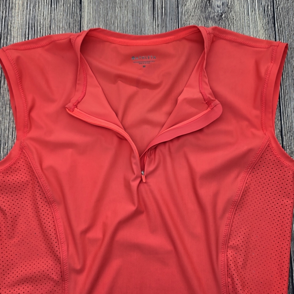Athleta Pacifica II Quarter Zip Tank Top - Picture 4 of 12